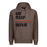 Coffee eat sleep latino repeat Premium Hoodie - BundleAndBundleShop