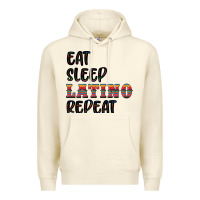 Sandshell eat sleep latino repeat Premium Hoodie - BundleAndBundleShop