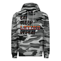 Slate Camo eat sleep latino repeat Premium Hoodie - BundleAndBundleShop
