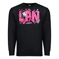 Black Breast Cancer LPN Licensed Practical Nurse Premium Sweatshirt - texasbilliewilder