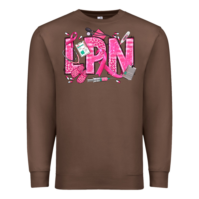 Breast Cancer Lpn Licensed Practical Nurse Premium Sweatshirt by texasbilliewilder | Teevron