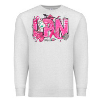 Oatmeal Heather Breast Cancer LPN Licensed Practical Nurse Premium Sweatshirt - texasbilliewilder