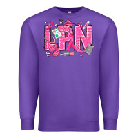 Purple Breast Cancer LPN Licensed Practical Nurse Premium Sweatshirt - texasbilliewilder