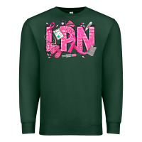 Sports Green Breast Cancer LPN Licensed Practical Nurse Premium Sweatshirt - texasbilliewilder