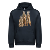 Navy 3 meerkat Urban Hoodie - LillyAllenDesigns