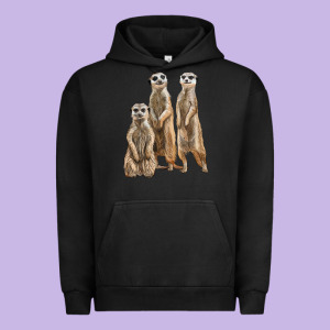 3 Meerkat Urban Hoodie Designed By Lillyallendesigns