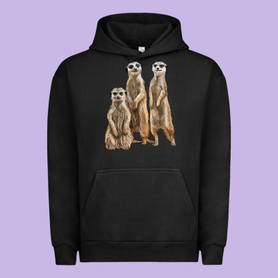 3 Meerkat Urban Hoodie Designed By Lillyallendesigns