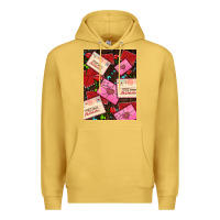 Antique Gold love letters with roses  air Premium Hoodie - AdoDesignShop
