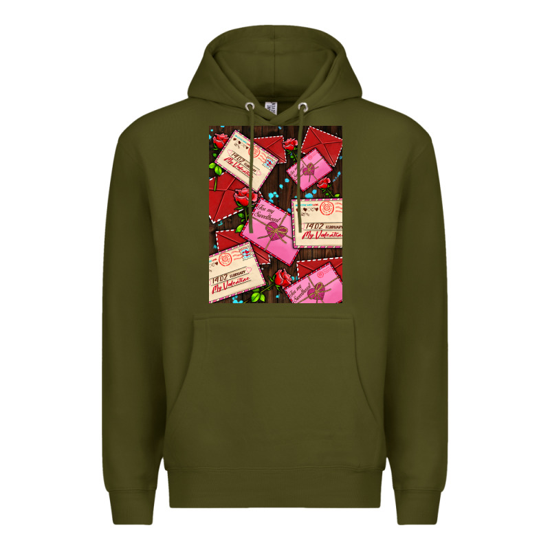 Love Letters With Roses  Air Premium Hoodie by AdoDesignShop | Teevron