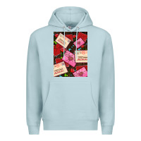 Blue Mist love letters with roses  air Premium Hoodie - AdoDesignShop