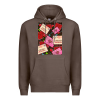 Coffee love letters with roses  air Premium Hoodie - AdoDesignShop