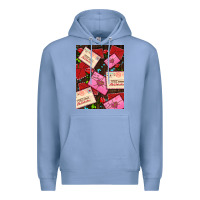 Colony Blue love letters with roses  air Premium Hoodie - AdoDesignShop