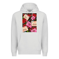 Dove Grey love letters with roses  air Premium Hoodie - AdoDesignShop