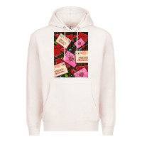 Pale Pink love letters with roses  air Premium Hoodie - AdoDesignShop