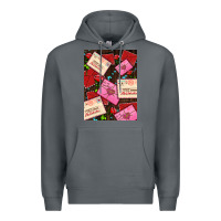 Rock love letters with roses  air Premium Hoodie - AdoDesignShop
