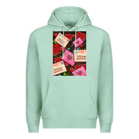 Seafoam love letters with roses  air Premium Hoodie - AdoDesignShop