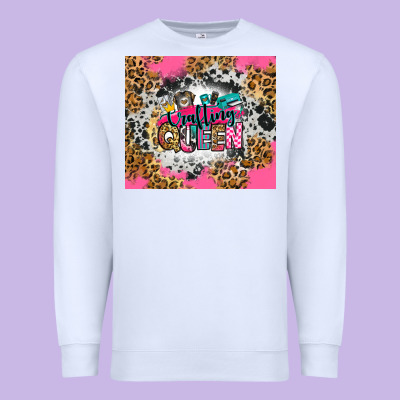 Crafting Queen Premium Sweatshirt Designed By Zillion Design Studio