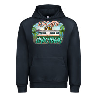 Navy escape to the unknown Urban Hoodie - NancyCooperArtShop