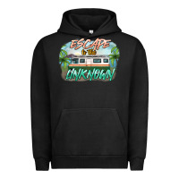 Pigment Black escape to the unknown Urban Hoodie - NancyCooperArtShop