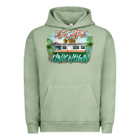 Pigment Oil Green escape to the unknown Urban Hoodie - NancyCooperArtShop