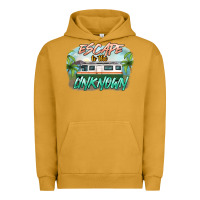 Pigment Peanut Butter escape to the unknown Urban Hoodie - NancyCooperArtShop