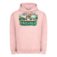 Pigment Salmon escape to the unknown Urban Hoodie - NancyCooperArtShop