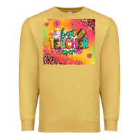 Antique Gold best teacher ever Premium Sweatshirt - Zillion Design Studio