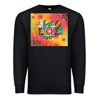 Black best teacher ever Premium Sweatshirt - Zillion Design Studio