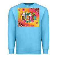 Ocean Blue best teacher ever Premium Sweatshirt - Zillion Design Studio