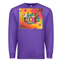 Purple best teacher ever Premium Sweatshirt - Zillion Design Studio