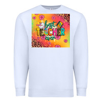White best teacher ever Premium Sweatshirt - Zillion Design Studio