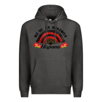 Charcoal Heather me de la herencia hispana hand fan Premium Hoodie - BundleAndBundleShop