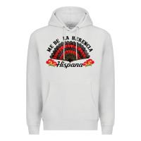 Dove Grey me de la herencia hispana hand fan Premium Hoodie - BundleAndBundleShop