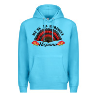 Ocean Blue me de la herencia hispana hand fan Premium Hoodie - BundleAndBundleShop