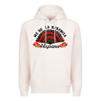 Pale Pink me de la herencia hispana hand fan Premium Hoodie - BundleAndBundleShop