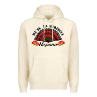 Sandshell me de la herencia hispana hand fan Premium Hoodie - BundleAndBundleShop