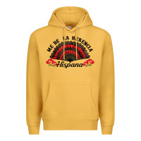 Mustard me de la herencia hispana hand fan Premium Hoodie - BundleAndBundleShop