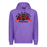 Purple me de la herencia hispana hand fan Premium Hoodie - BundleAndBundleShop