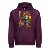 Mauve Wine love camping gnome Urban Hoodie - BarkalooDesign