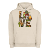 Pigment French Oak love camping gnome Urban Hoodie - BarkalooDesign