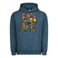 Pigment Midnight Navy love camping gnome Urban Hoodie - BarkalooDesign