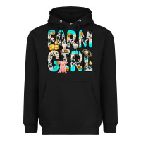Black farm girl Heavyweight Hoodie - Zillion Design Studio
