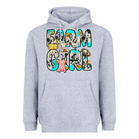 Heather Grey farm girl Heavyweight Hoodie - Zillion Design Studio
