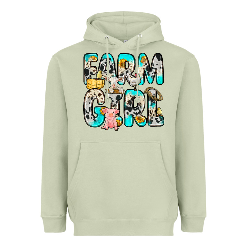Farm Girl Heavyweight Hoodie by Zillion Design Studio | Teevron