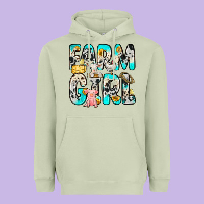 Farm Girl Heavyweight Hoodie Designed By Zillion Design Studio