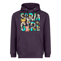 Plum farm girl Heavyweight Hoodie - Zillion Design Studio