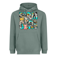 Sage farm girl Heavyweight Hoodie - Zillion Design Studio