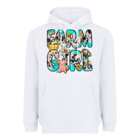 White farm girl Heavyweight Hoodie - Zillion Design Studio