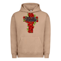 Pigment Burro faith floral cross Urban Hoodie - NancyCooperArtShop