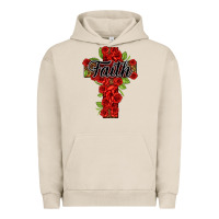 Pigment French Oak faith floral cross Urban Hoodie - NancyCooperArtShop